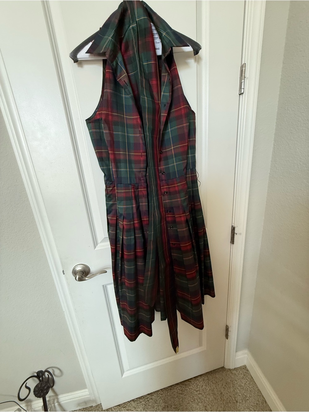 American Living Ralph Lauren Plaid Tartan Sleeveless Dress Size 12
